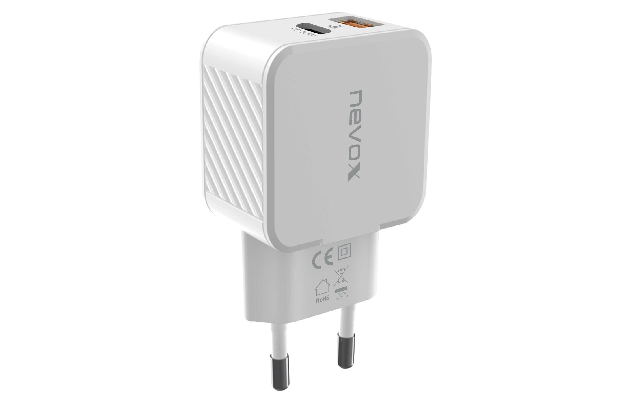 nevox Smartphone-Ladegerät »USB-C Power Delivery + QC 3 30 W«