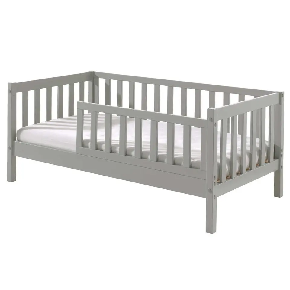 Peuterbed Petronille 70 x 140cm dennenhout - grijs