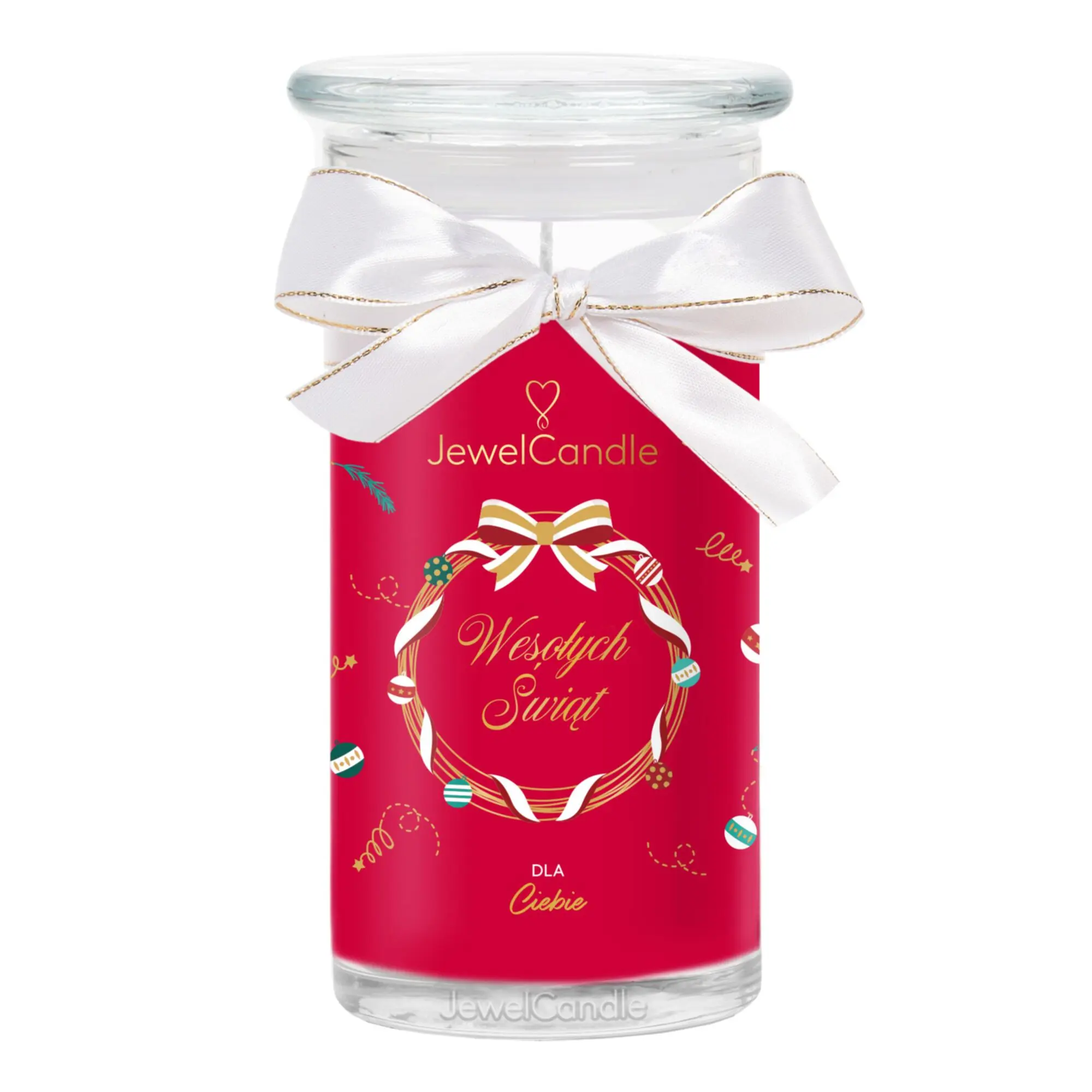 Jewel Candle - Joyeux Noël Bougie & Collier en Argent 925- Femme