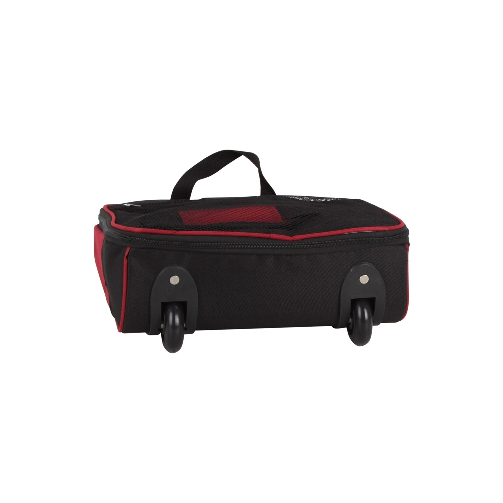 NTK-Collection Reisetasche auf Rollen Rochester Schwarz Rot