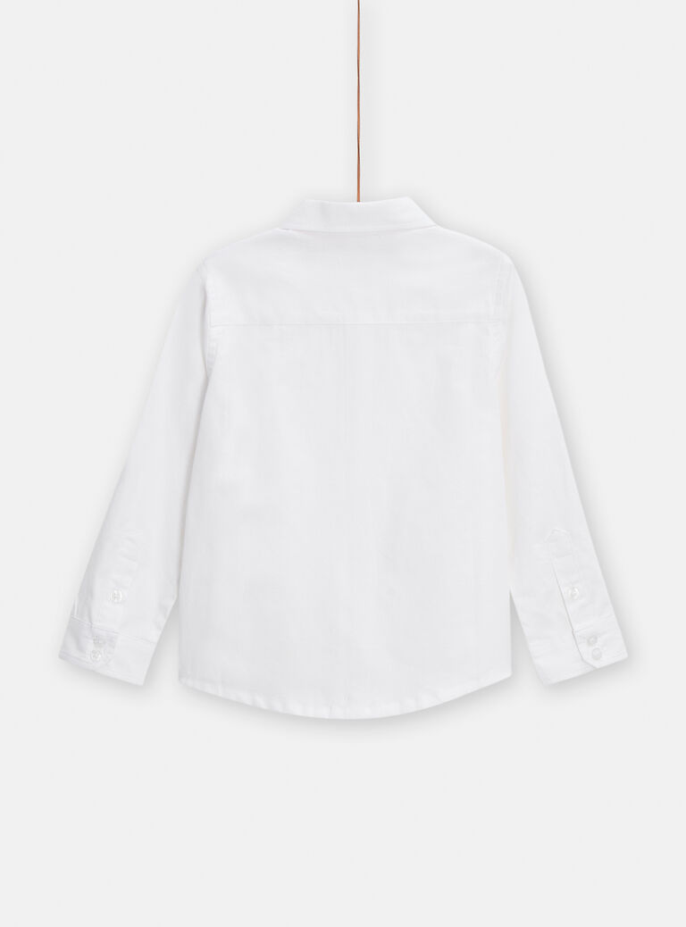 Chemise blanche pour garçon