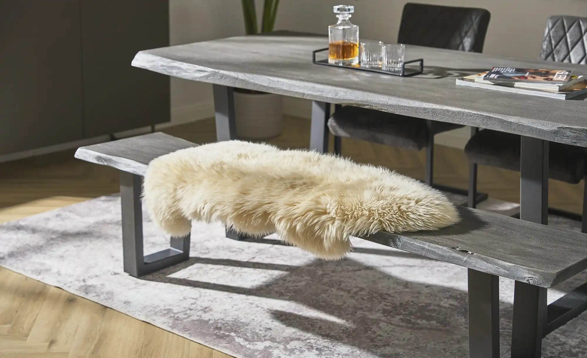 Wollschaf-Lammfell