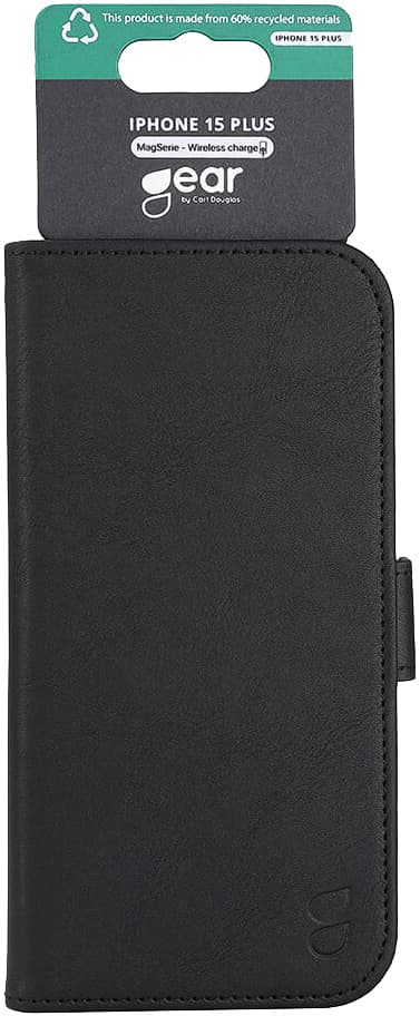 Gear iPhone 15 Plus-pungetuiet (sort)