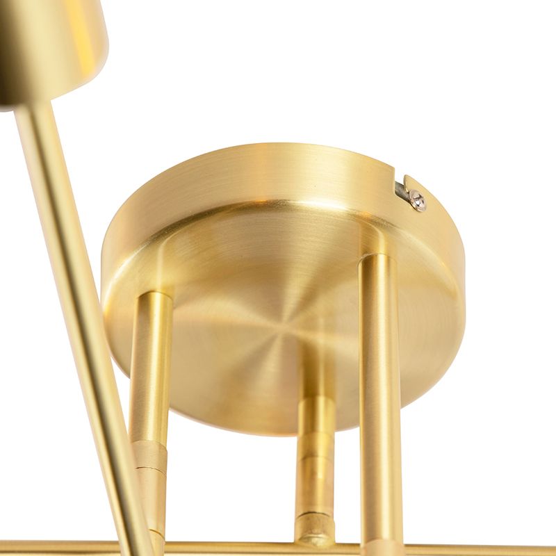 Industriële plafondlamp messing 6-lichts  - Sydney