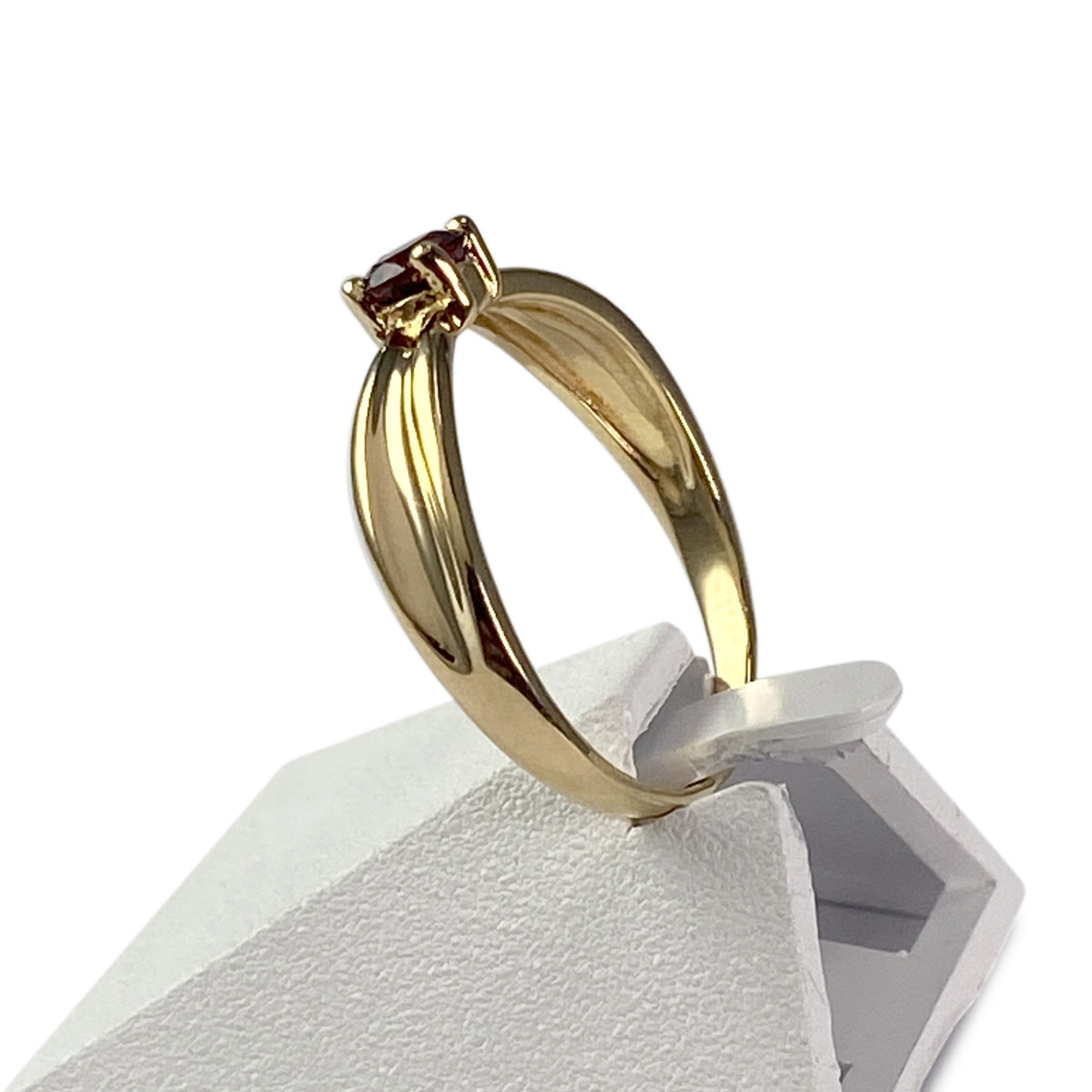 Bague d'occasion or 750 jaune grenat