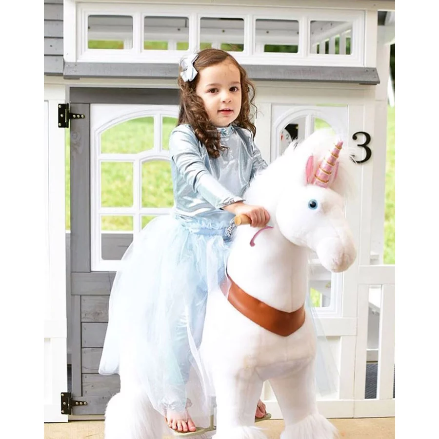 PonyCycle® Weißes Einhorn mit Bremse - groß