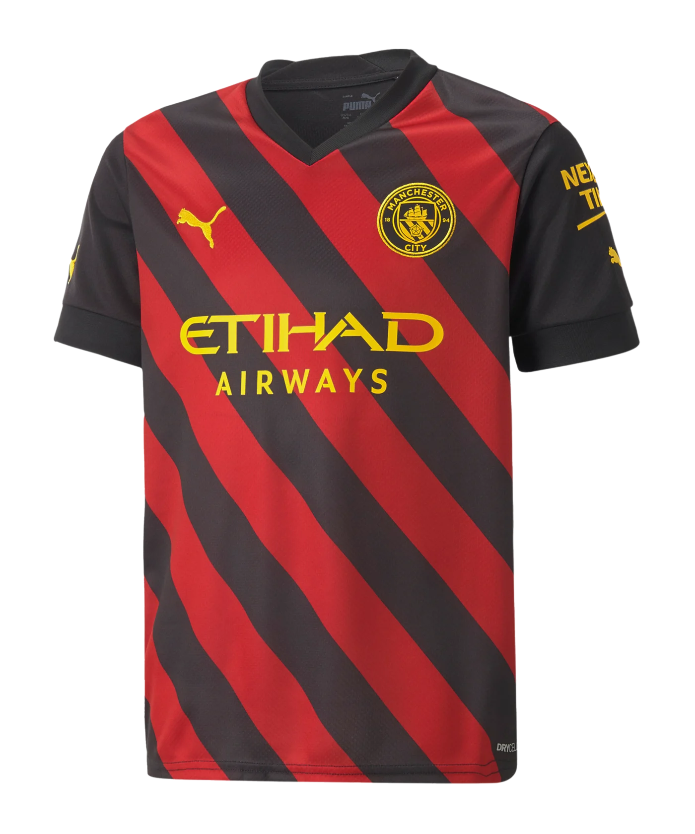 PUMA Manchester City Trikot Away 2022/2023 Kids Schwarz F02