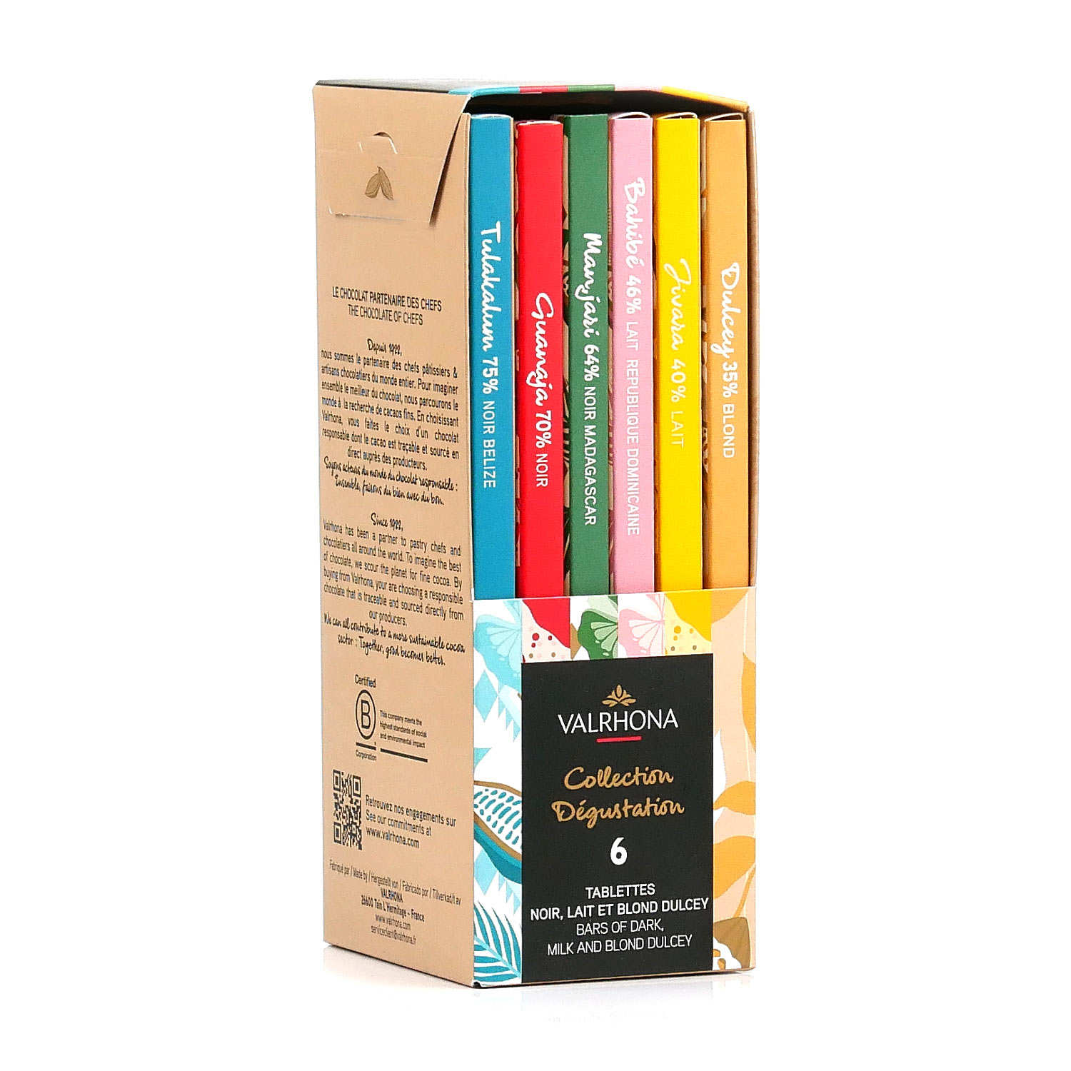 Coffret Collection Dégustation Valrhona (6 tablettes)