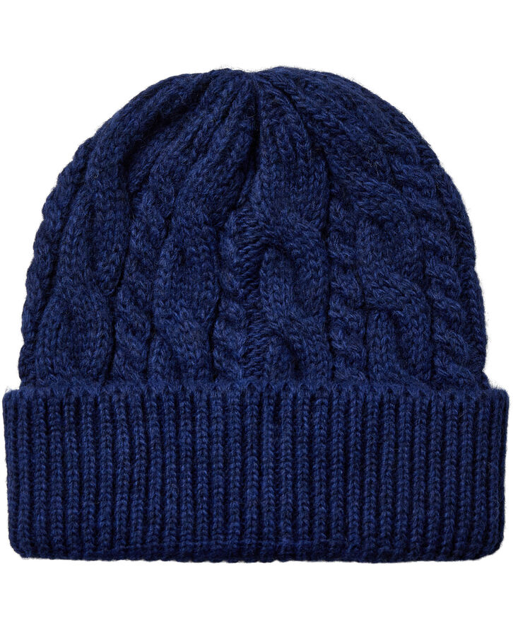 Magasin du Nord Collection Cable Hat Royal blue