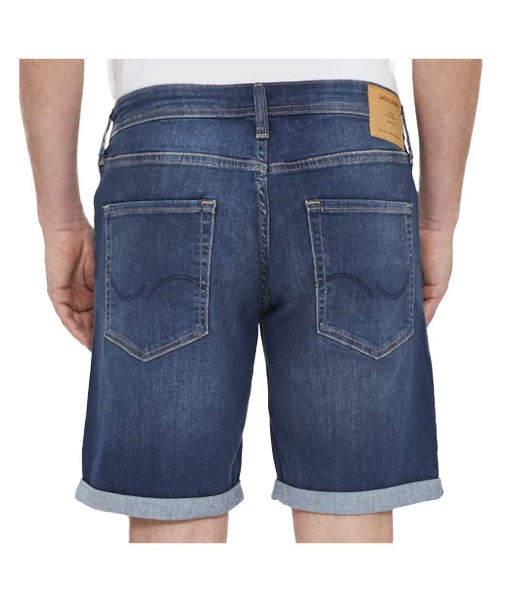 Short en Jean Bleu Foncé Homme Jack & Jones 12211745