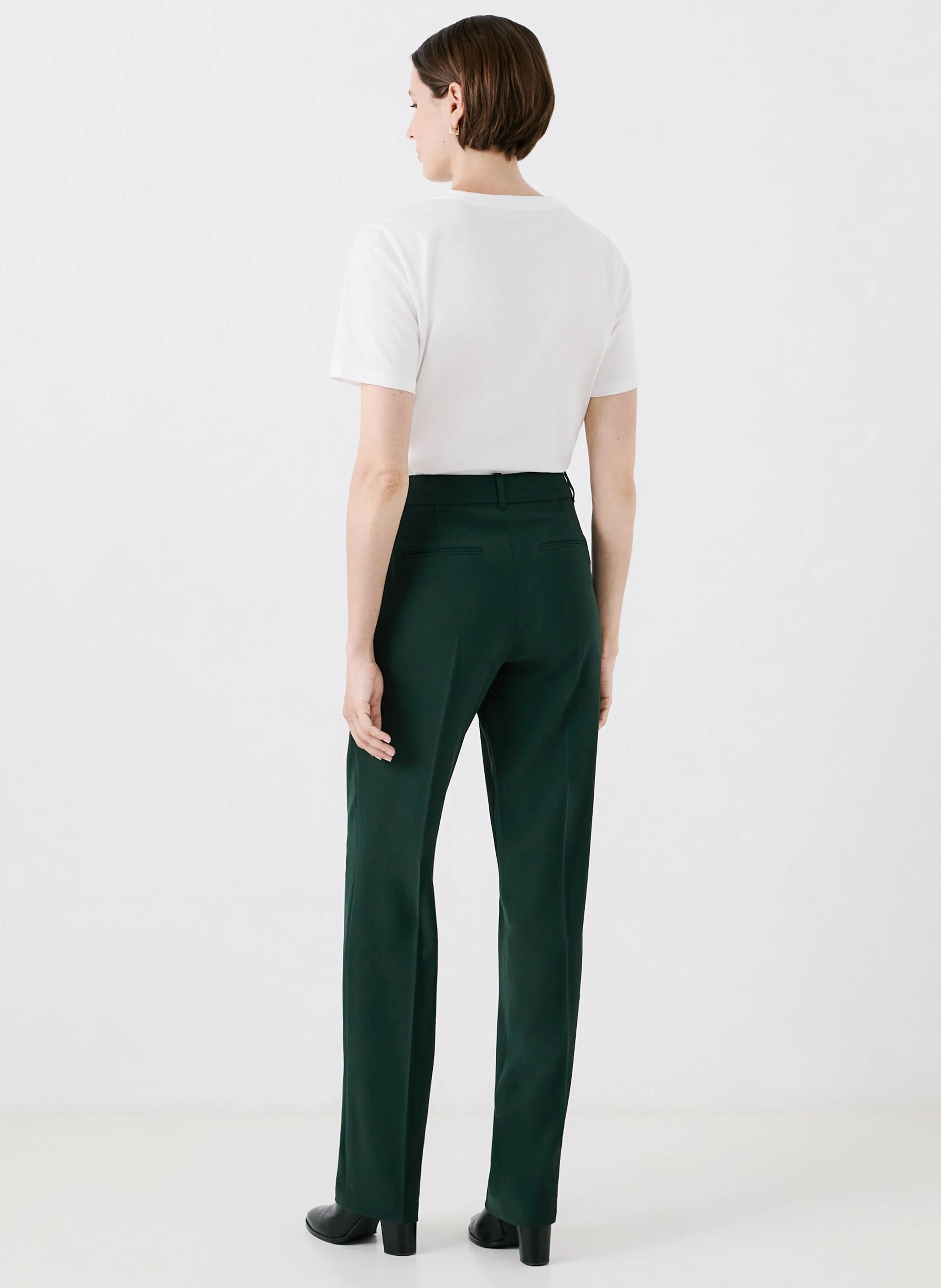 PGAUTIER2 - Pantalon cigarette | Vert