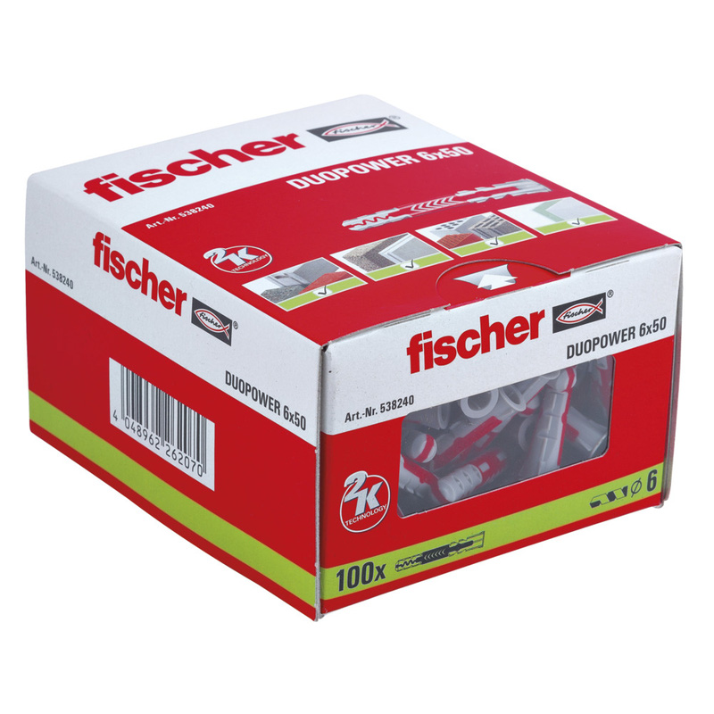 Fischer Duopower pluggen 6x50mm
