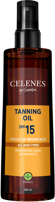 Celenes Herbal Tanning Oil SPF15+ 200ml