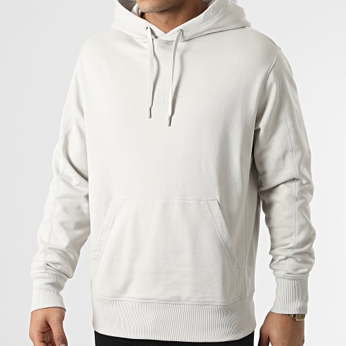 Sweat Capuche Monogram Logo 9698 Gris Clair