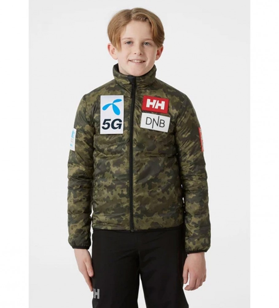 Helly Hansen Abrigo Jr Infinity Insulator negro, camuflaje