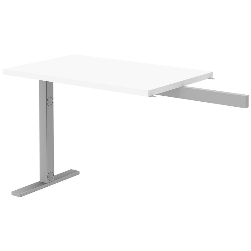 Anbautisch LINUS T-Bein, 100 x 60 cm, weiss