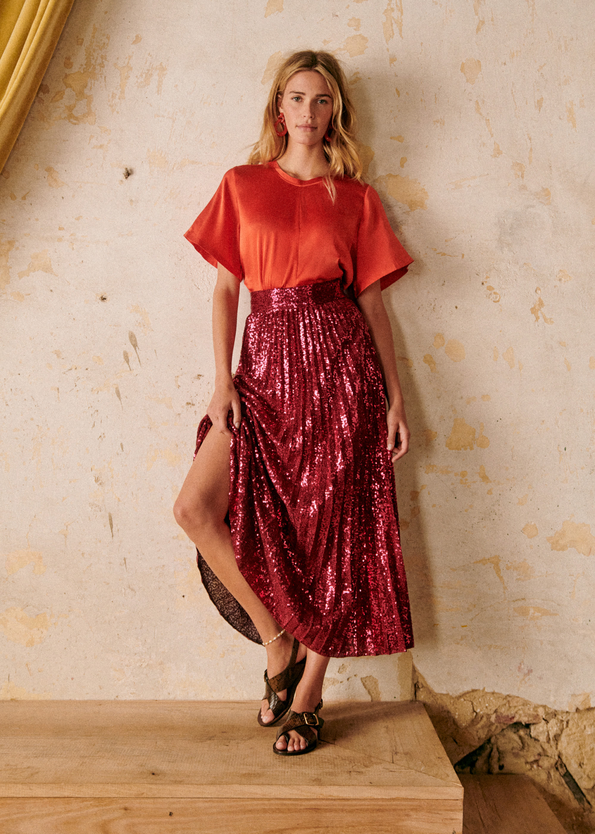 Jupe Dilo - Sequin Fuchsia - E-SHOP/JUPES & SHORTS 5905628