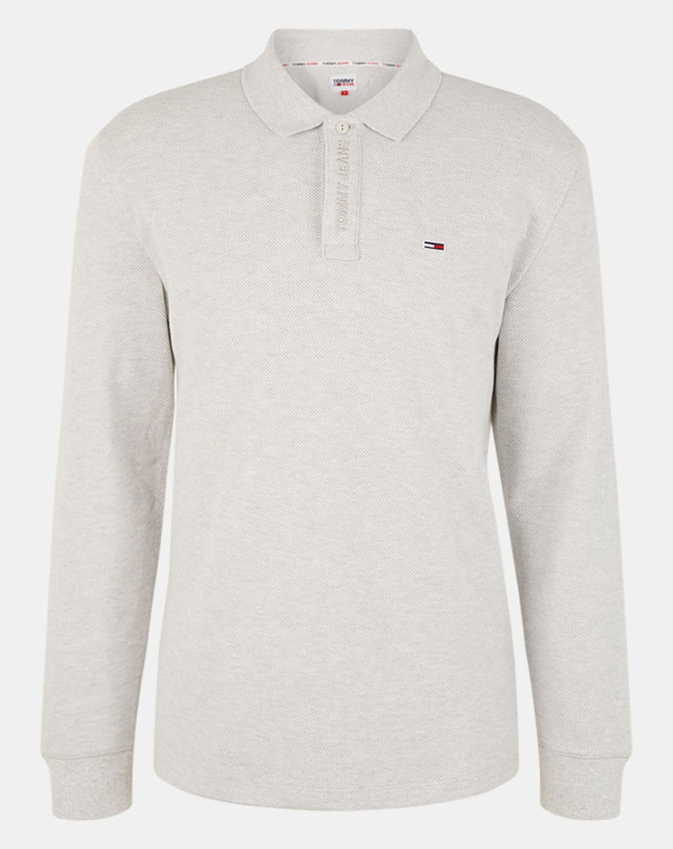 Tommy Jeans Polo Structured gris clair