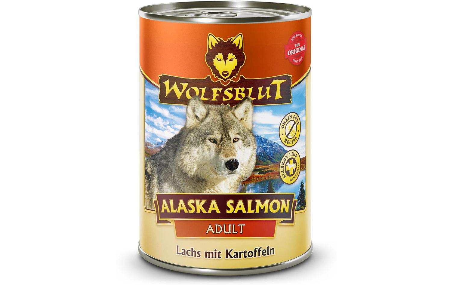 Nassfutter Dog Alaska Salmon, 395 gAlleinfuttermittel für ausgewachsene Hunde
