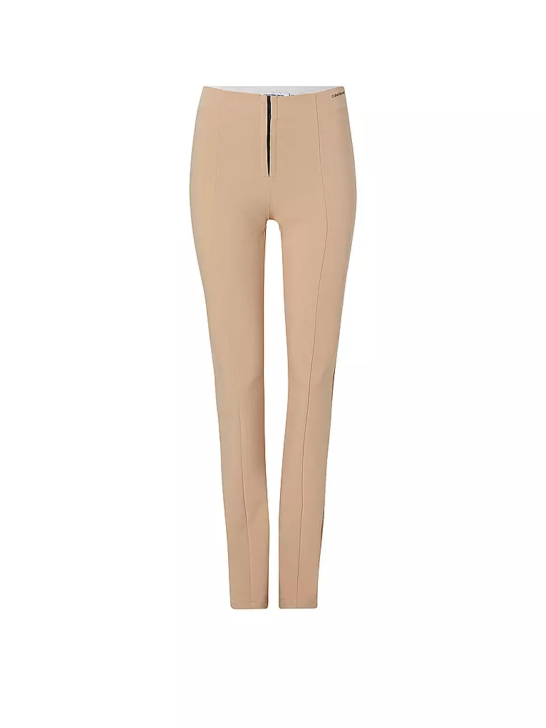 CALVIN KLEIN JEANS Highwaist Hose Slim Fit beige