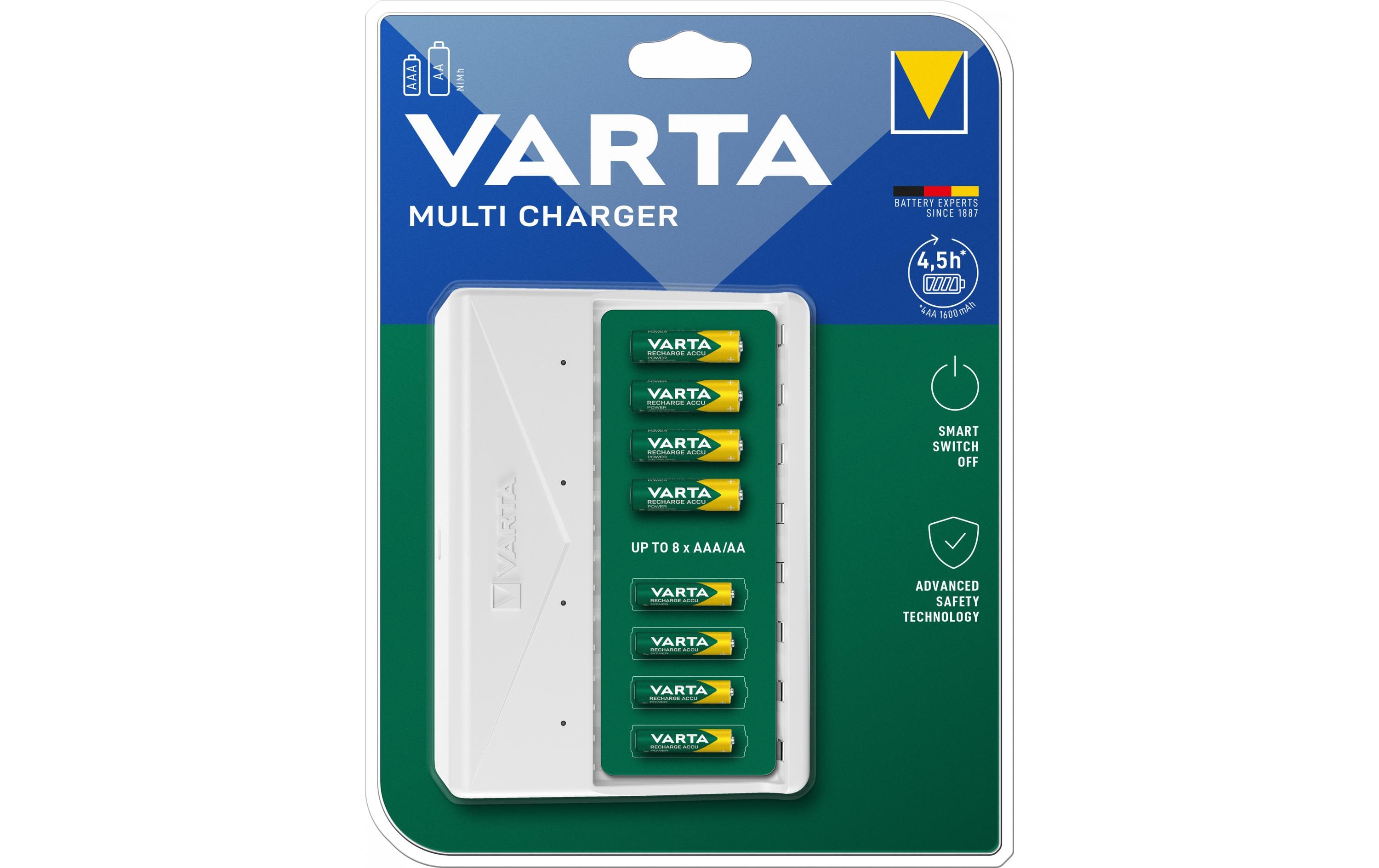 Ladegerät Multi Charger USB-CLadestation für Nickel-Metallhydrid-Akkus (NiMH)