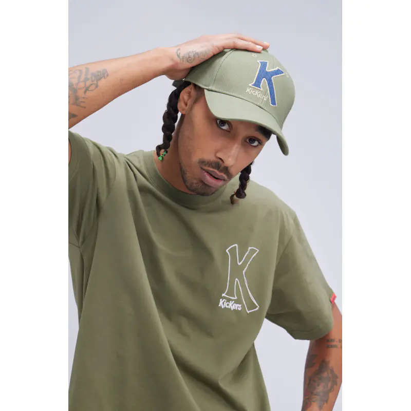 ORGANIC BIG K TSHIRT KAKI TS MANCHE COURTE Coton biologique No Gender