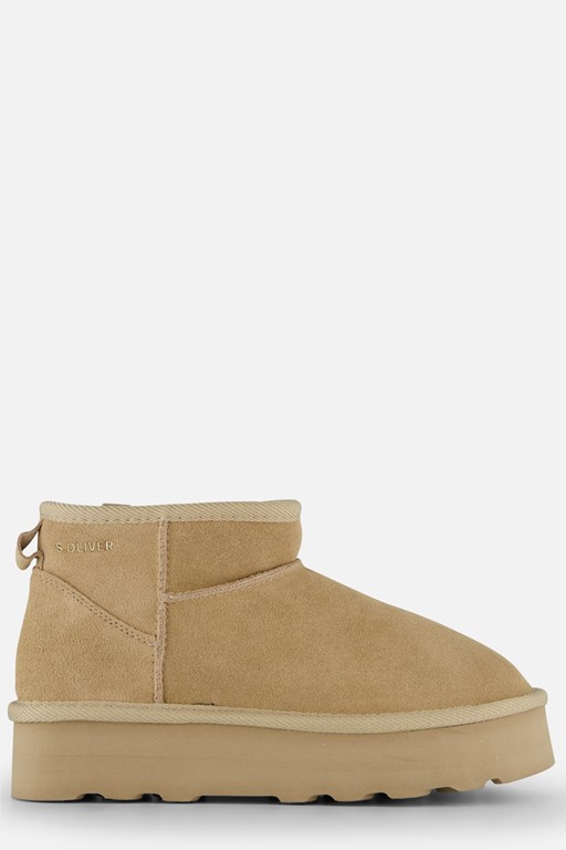 S.Oliver Plateau Gevoerde boots beige Suede
