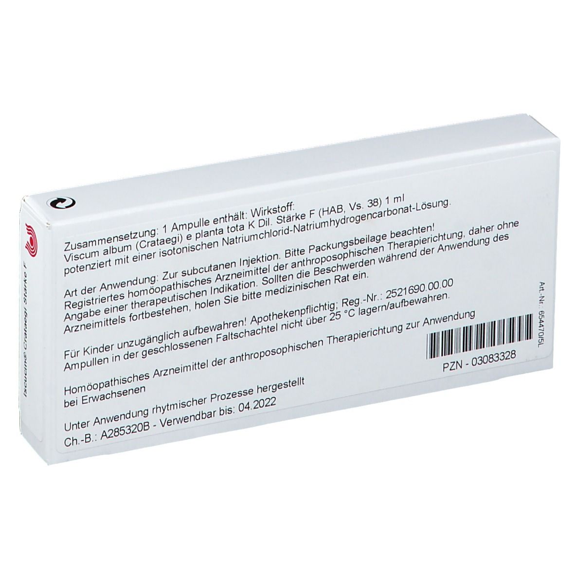 WALA® Iscucin Crataegi Staerke F Amp.