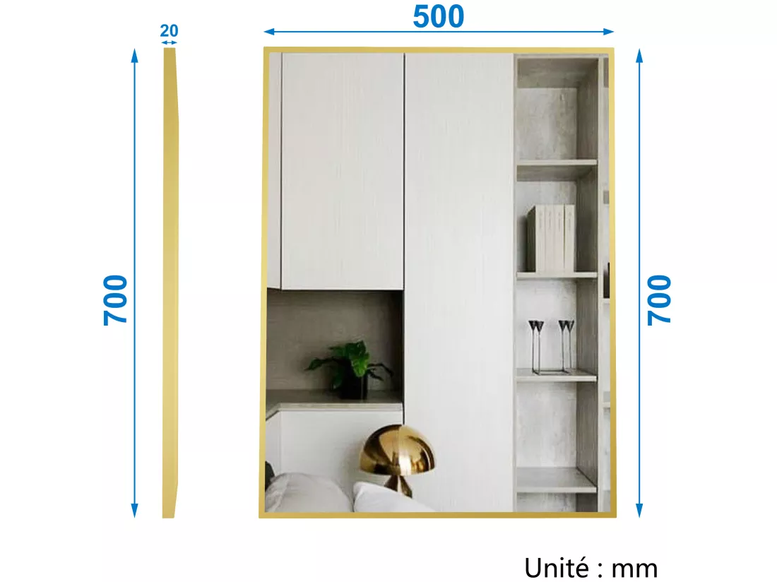 Ensemble meubles Salle de Bain avec colonne et miroir mural 60cm meuble Chêne Wotan