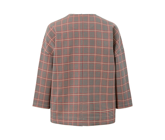 Sweatshirt mit 3/4-Arm, Hahnentritt