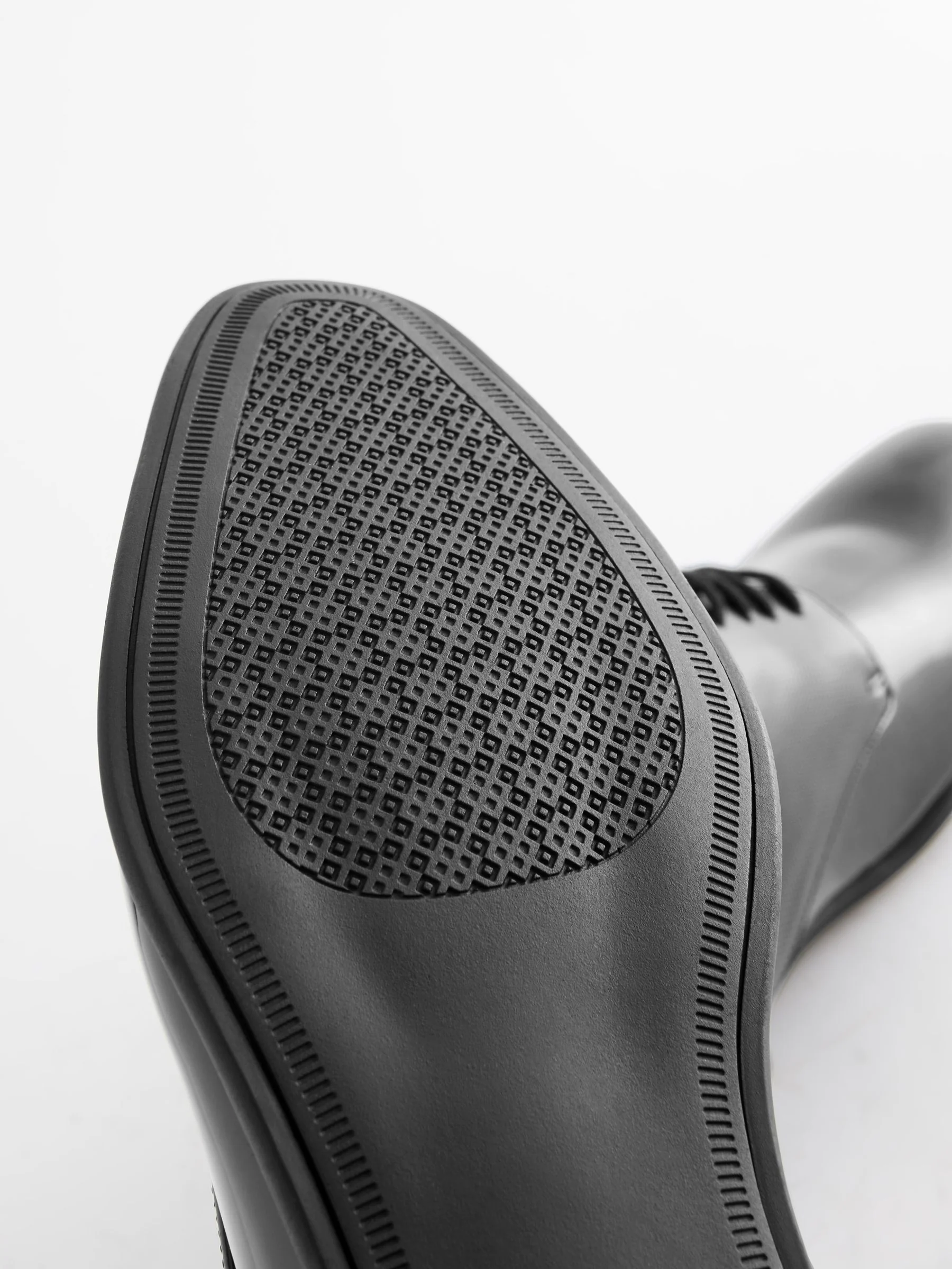 Hoogglans zwart - Derbyschoenen met veter