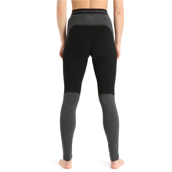 Collant thermique ICEBREAKER W MERINO ZONEKNIT 200 BLACK/JET HTHR/CB