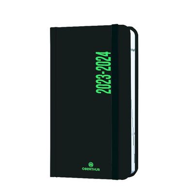 Agenda à élastique Alabama - 1 jour par page - 9 x 15 cm - disponible dans différentes couleurs - Oberthur