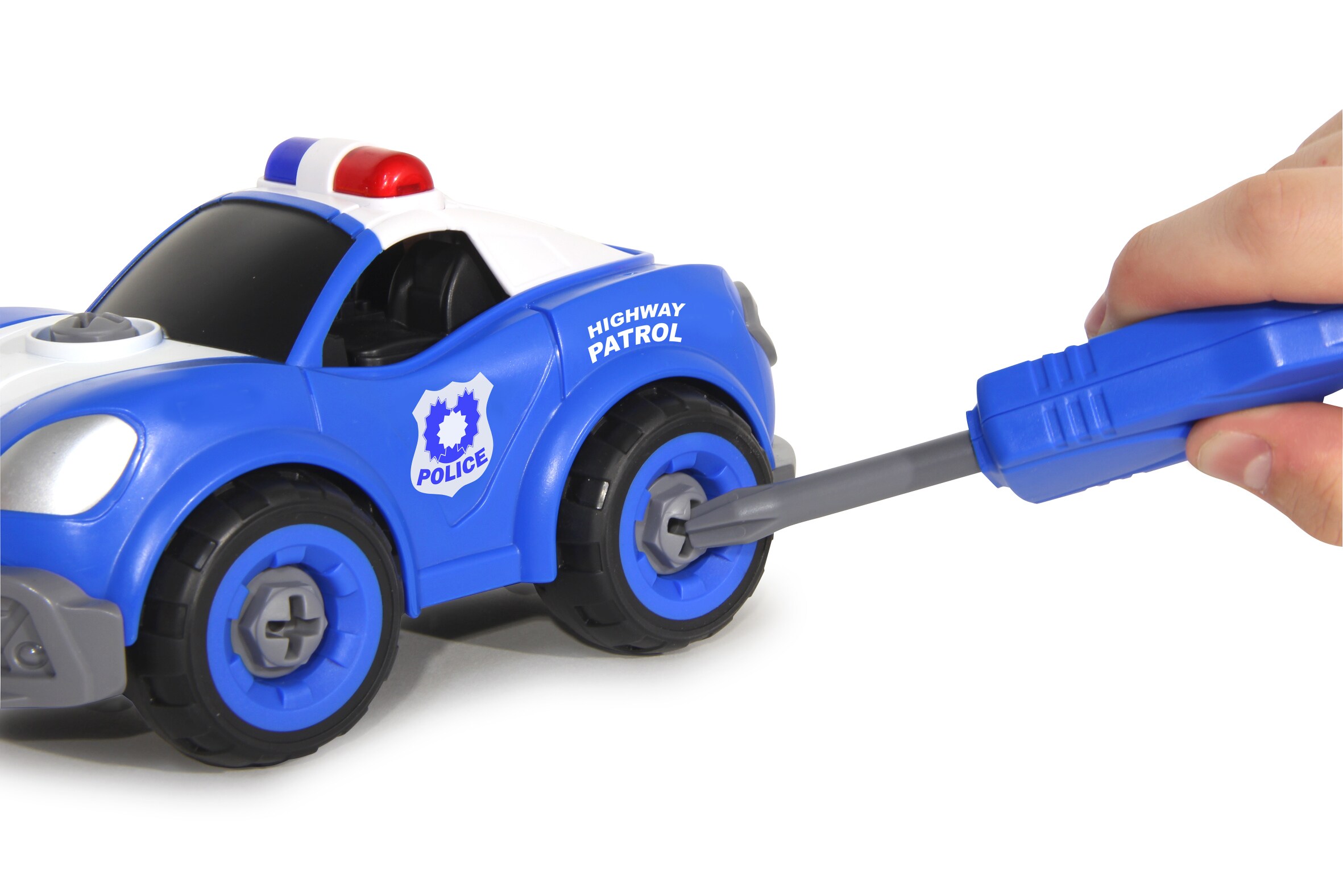 Polizeiauto First RC Kit 22teilig mit Akkuschrauber