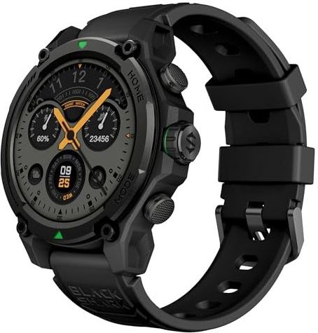 Black Shark GS3 Smart Watch met duurzaam ontwerp, 1,4 inch AMOLED-display, ingebouwde GPS en 100 sportmodi, 21 dagen batterijduur, gezondheidsmonitoring, IP68-waterbestendigheid en