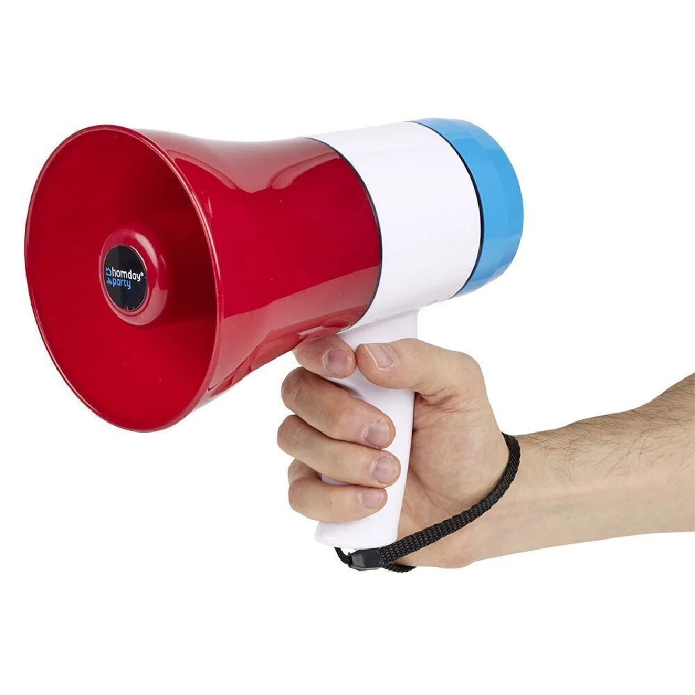 Mégaphone enceinte 20W bleu
