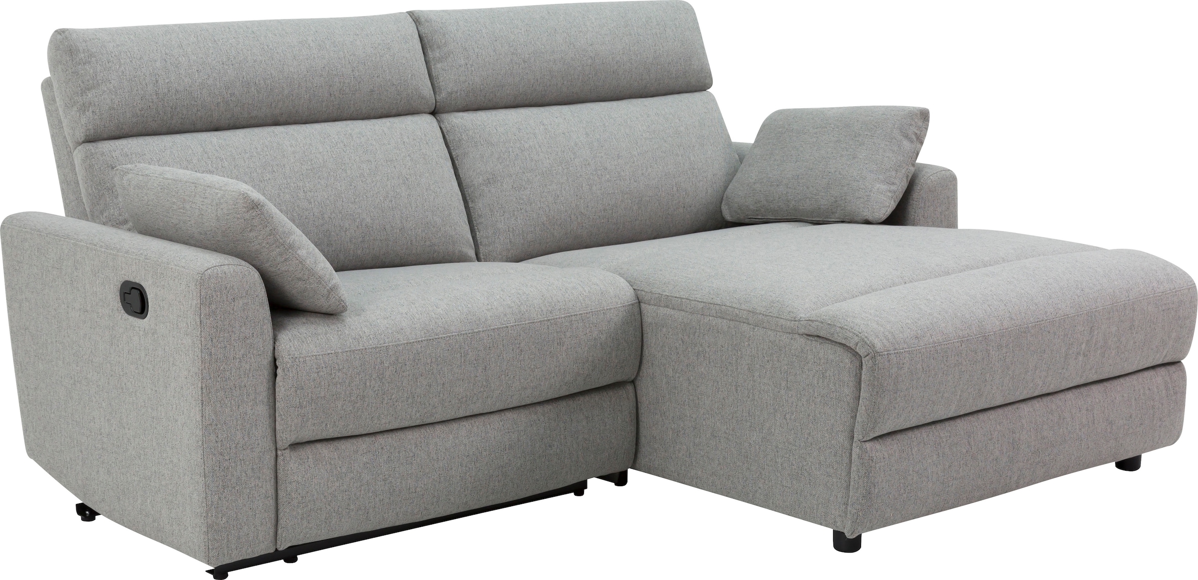GOODproduct Ecksofa »JENNA, L-Form,  209cm, manuelle u. elektrische Funktion, mit USB A/C,« Liegefunktion 105°-150°, Federkern, Struktur fein