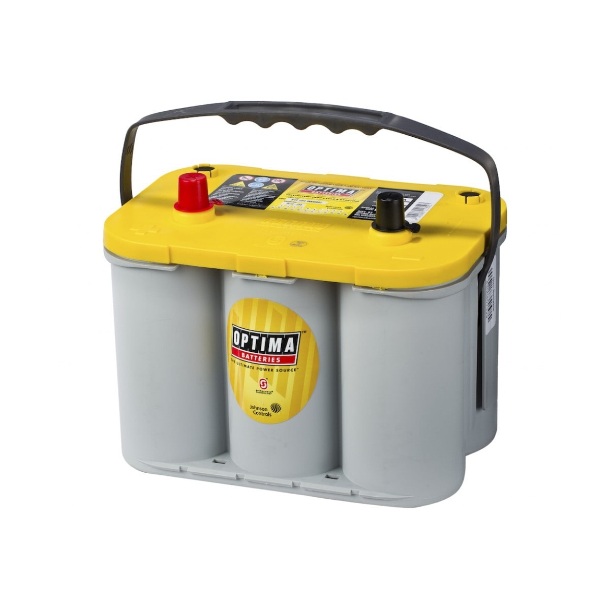 OPTIMA AGM Yellow Top 12V 55AH 750CCA (244x174x195mm) +venstre 8012-254