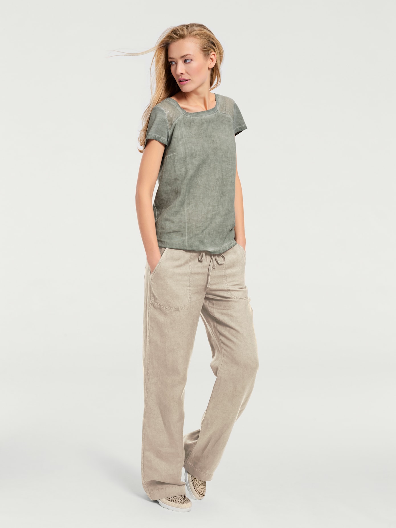 Pantalon jambes larges