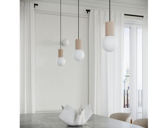 SOLLUX LIGHTING - Lampe à poser halo taupe