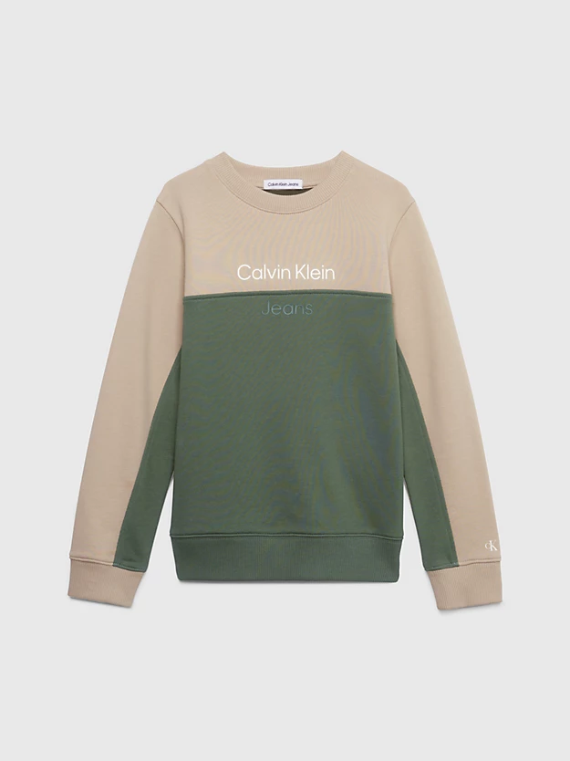 Moletom color block com logo