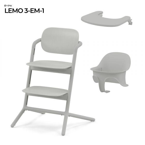 Cybex Lemo Nova Geração 3 em 1 Set Suede Grey