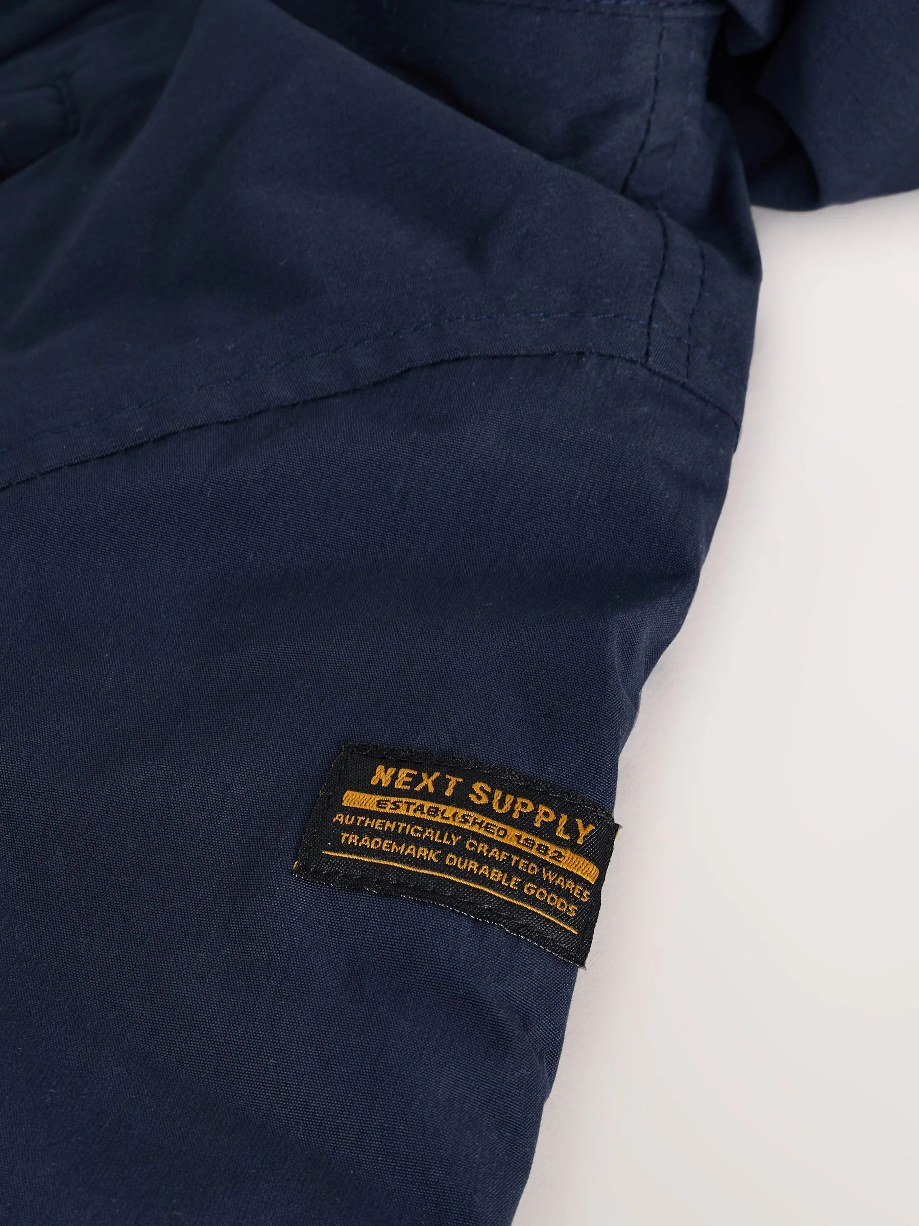 Marineblauw - Waterdichte parka met borgvoering (3mnd -7jr)