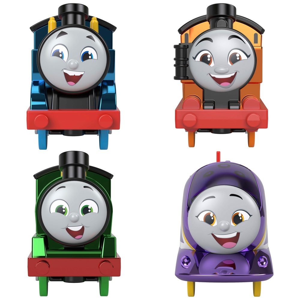 Thomas & seine Freunde – Motorisierte Lokomotiven (4er-Pack): Thomas, Nia, Percy & Kana