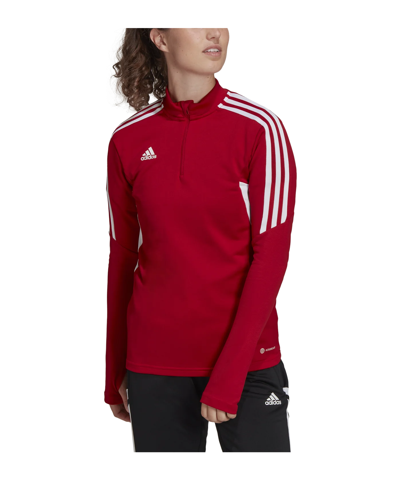 adidas Condivo 22 HalfZip Sweatshirt Damen Rot