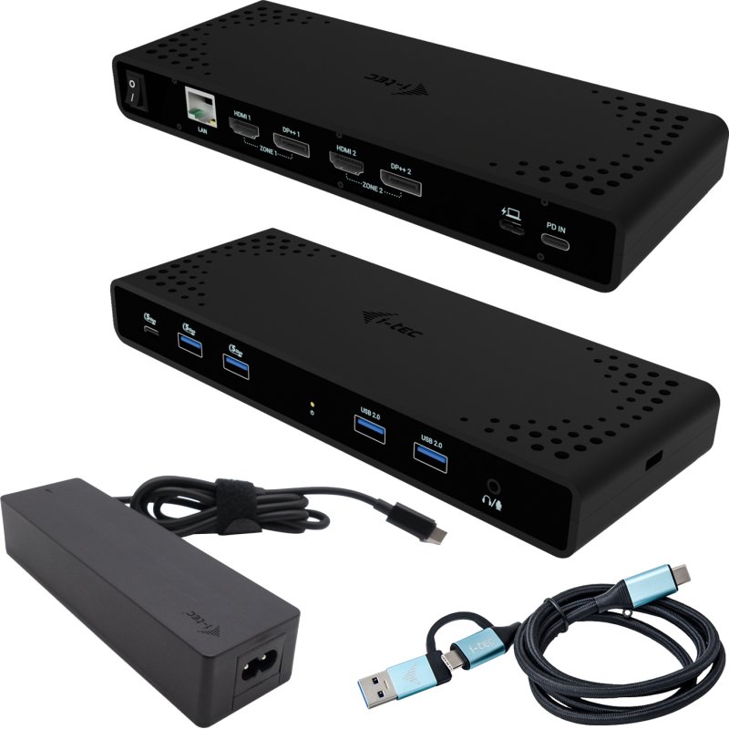i-tec Universal Dual 4K Display Docking Station + Power Delivery 85W