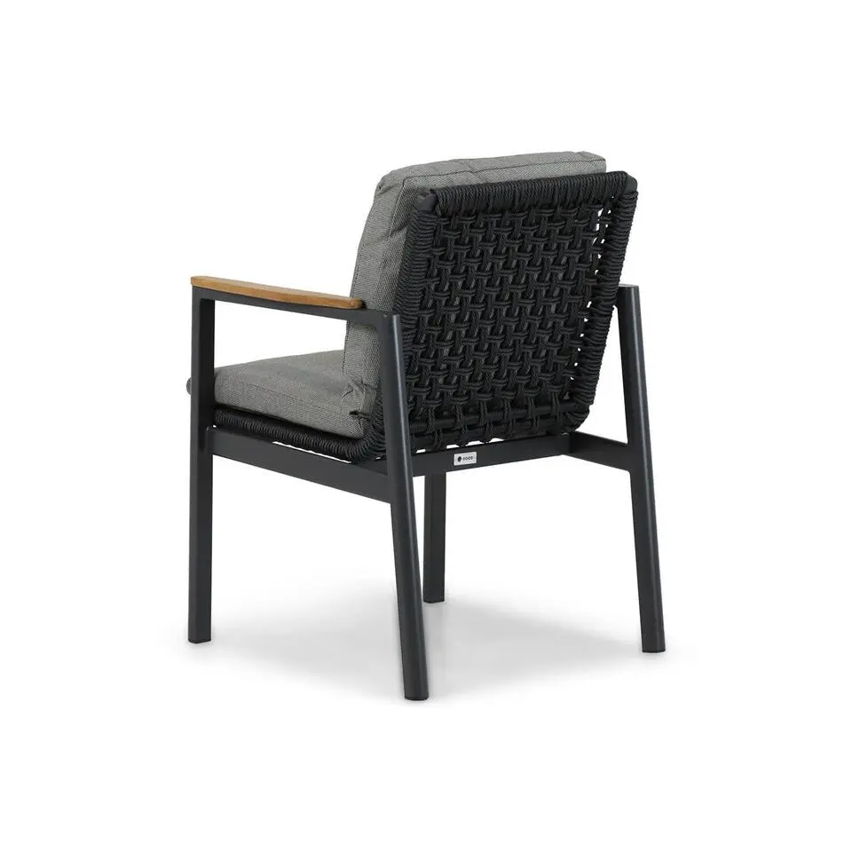 Tuinset 4 personen 150 cm Aluminium/rope Grijs Coco Ralph/Venustas