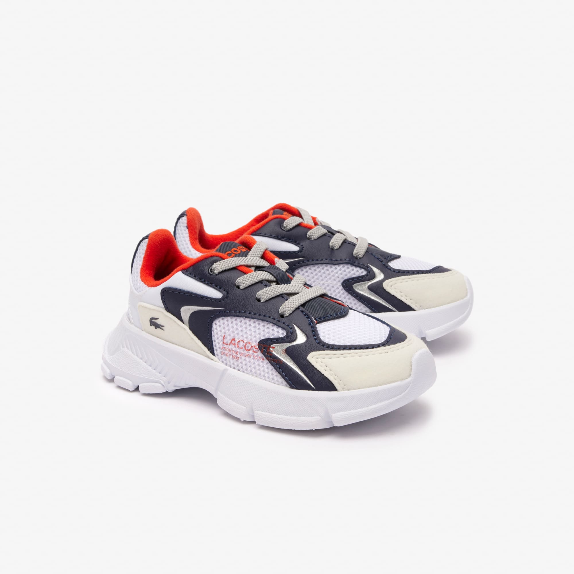Sneakers L003 Neo bébé en textile Chaussures - Blanc - Lacoste - Enfant