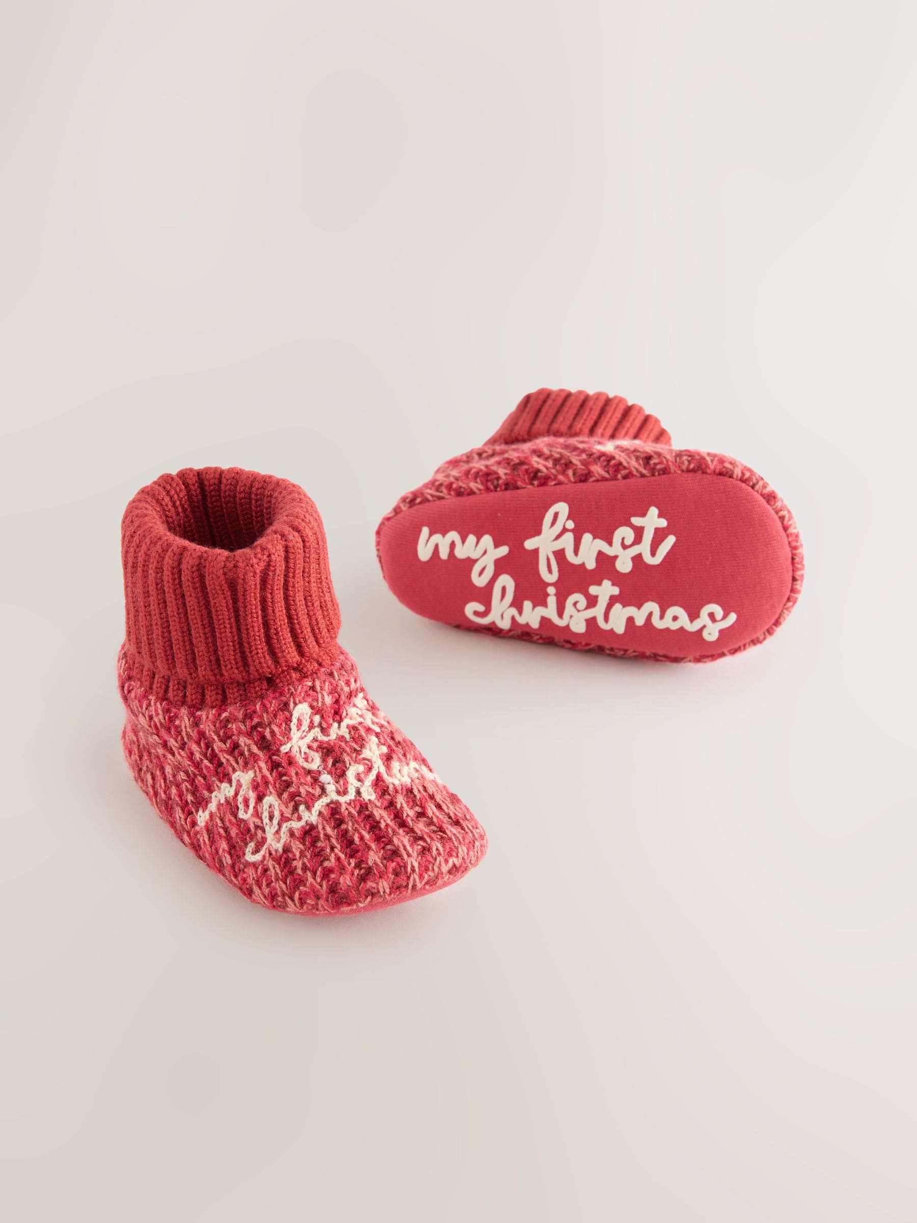 Rood - My First Christmas babyschoenen (0-12mnd)