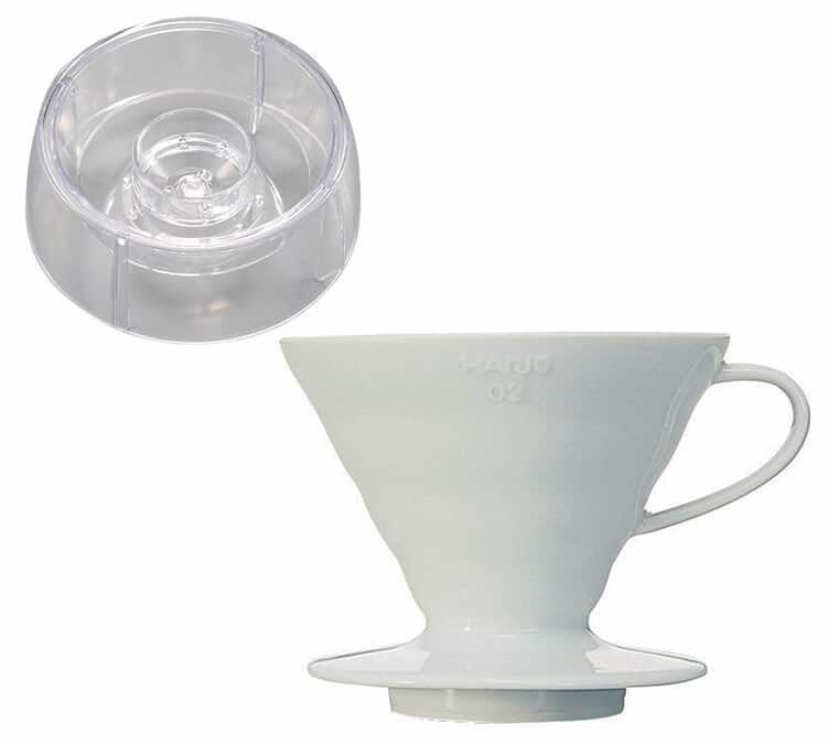Pack HARIO V60 drip assist avec dripper V60 blanc 4 tasses
